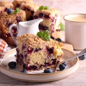 Blueberry Buckle Coffee Cake